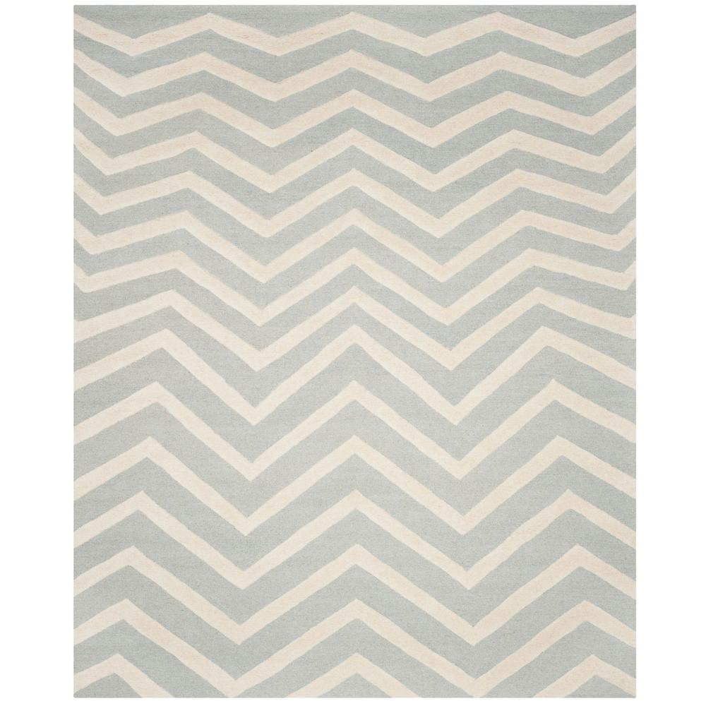 CAMBRIDGE, GREY / IVORY, 8' X 10', Area Rug, CAM714G-8. Picture 1