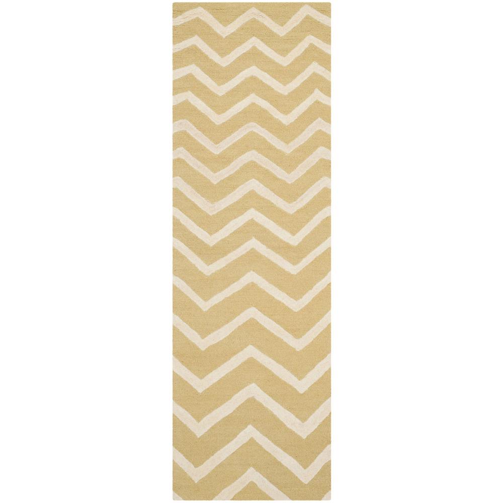 CAMBRIDGE, LIGHT GOLD / IVORY, 2'-6" X 8', Area Rug, CAM714L-28. Picture 1