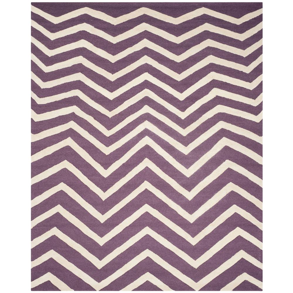 CAMBRIDGE, PURPLE / IVORY, 8' X 10', Area Rug, CAM714P-8. Picture 1