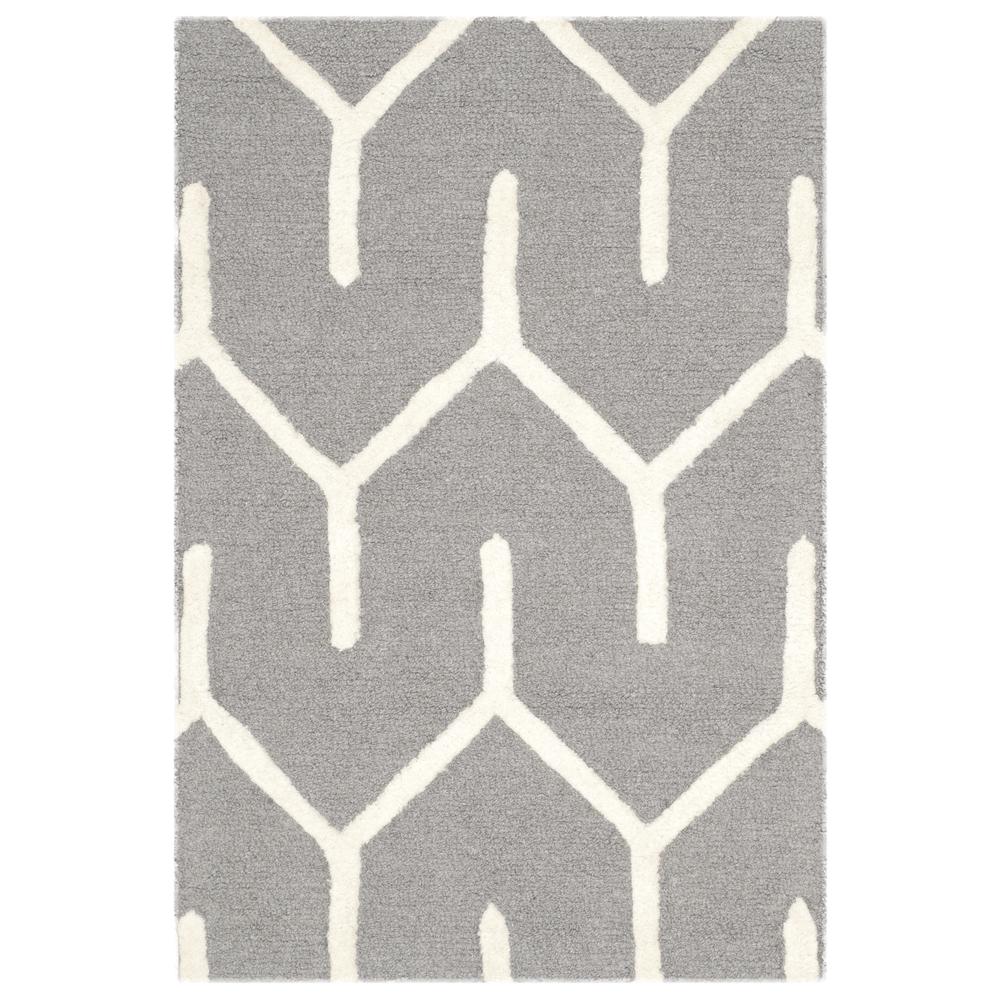 CAMBRIDGE, DARK GREY / IVORY, 2' X 3', Area Rug, CAM720D-2. Picture 2