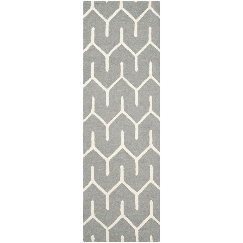 CAMBRIDGE, DARK GREY / IVORY, 2' X 3', Area Rug, CAM720D-2. Picture 1
