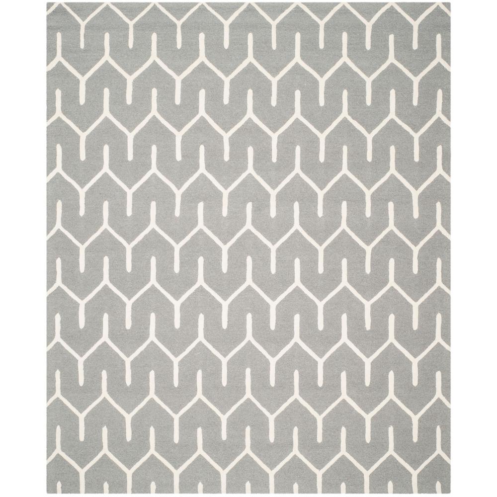 CAMBRIDGE, DARK GREY / IVORY, 8' X 10', Area Rug, CAM720D-8. Picture 1