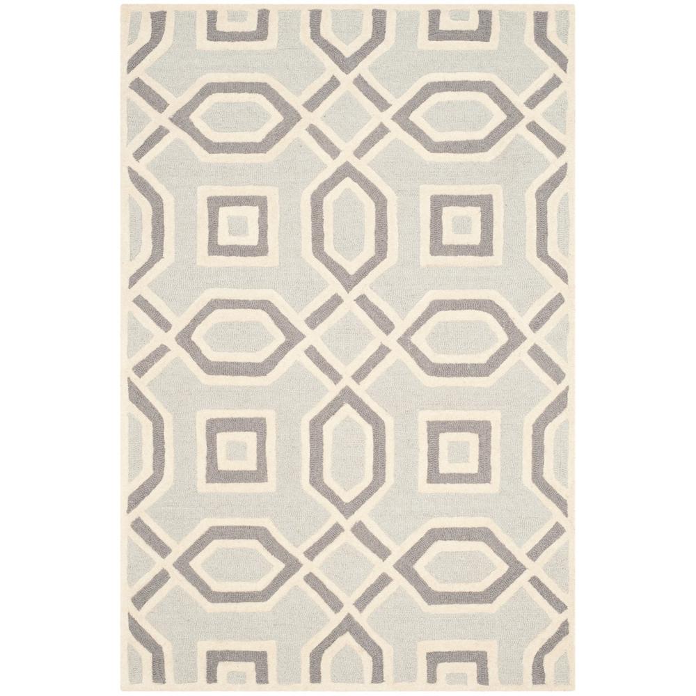 CAMBRIDGE, GREY / IVORY, 4' X 6', Area Rug, CAM723G-4. Picture 1