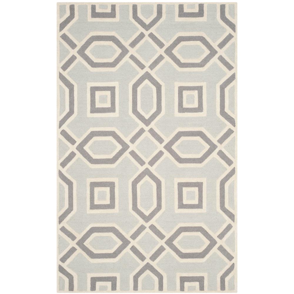 CAMBRIDGE, GREY / IVORY, 5' X 8', Area Rug, CAM723G-5. Picture 1