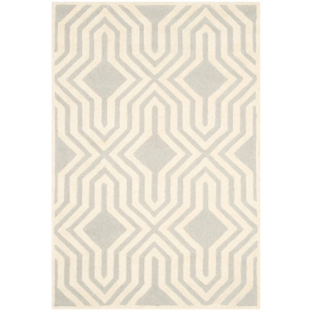 CAMBRIDGE, GREY / IVORY, 4' X 6', Area Rug, CAM724G-4. Picture 1