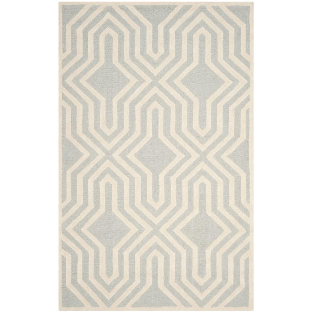 CAMBRIDGE, GREY / IVORY, 5' X 8', Area Rug, CAM724G-5. Picture 1