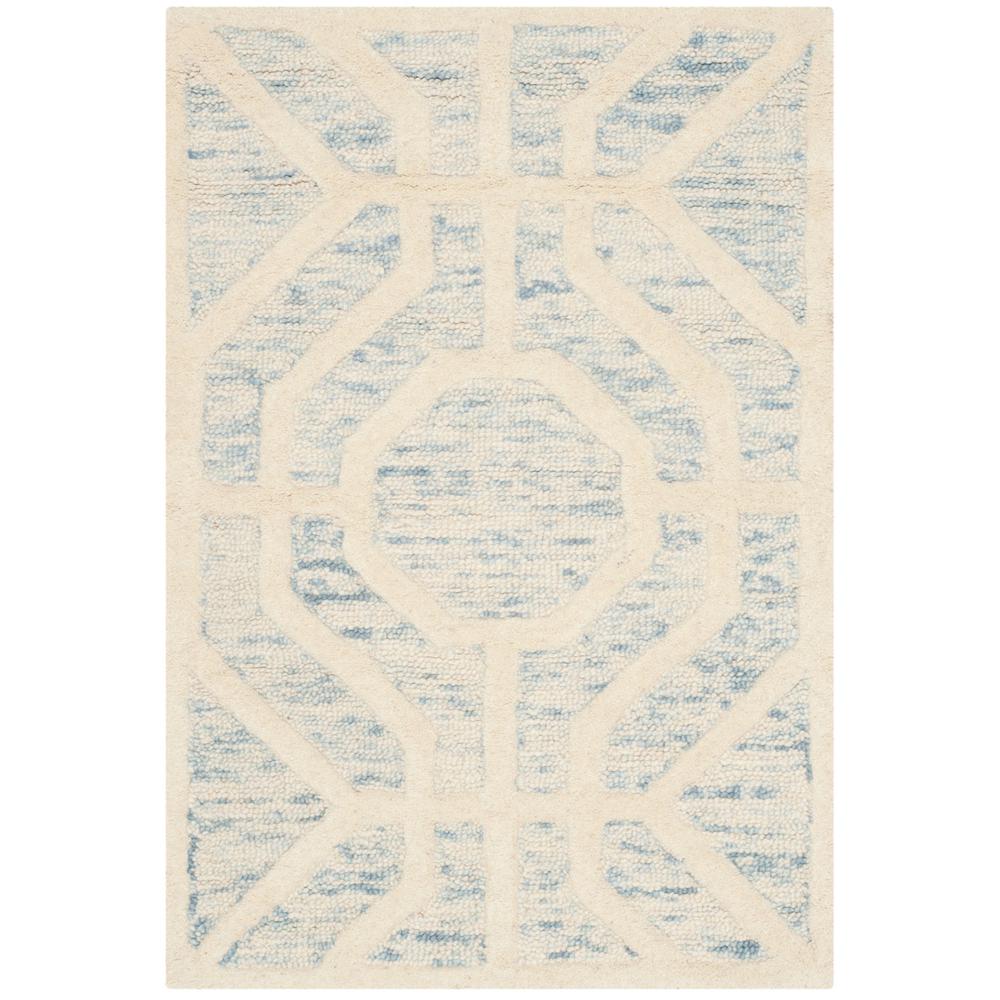CAMBRIDGE, LIGHT BLUE / IVORY, 2' X 3', Area Rug, CAM726B-2. Picture 1