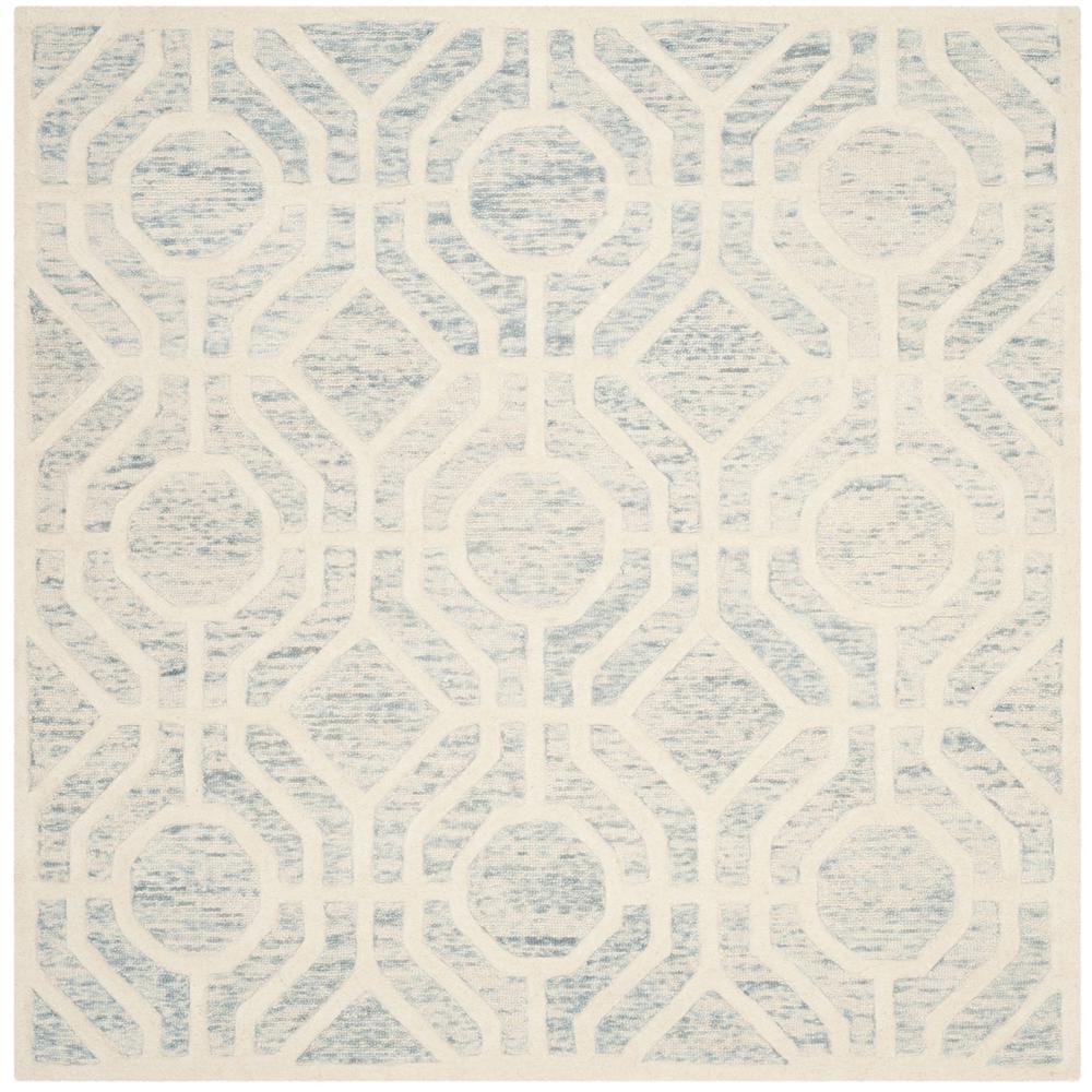 CAMBRIDGE, LIGHT BLUE / IVORY, 6' X 6' Square, Area Rug, CAM726B-6SQ. Picture 1