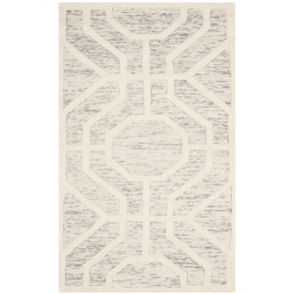 CAMBRIDGE, LIGHT GREY / IVORY, 2' X 3', Area Rug, CAM726G-2. Picture 1