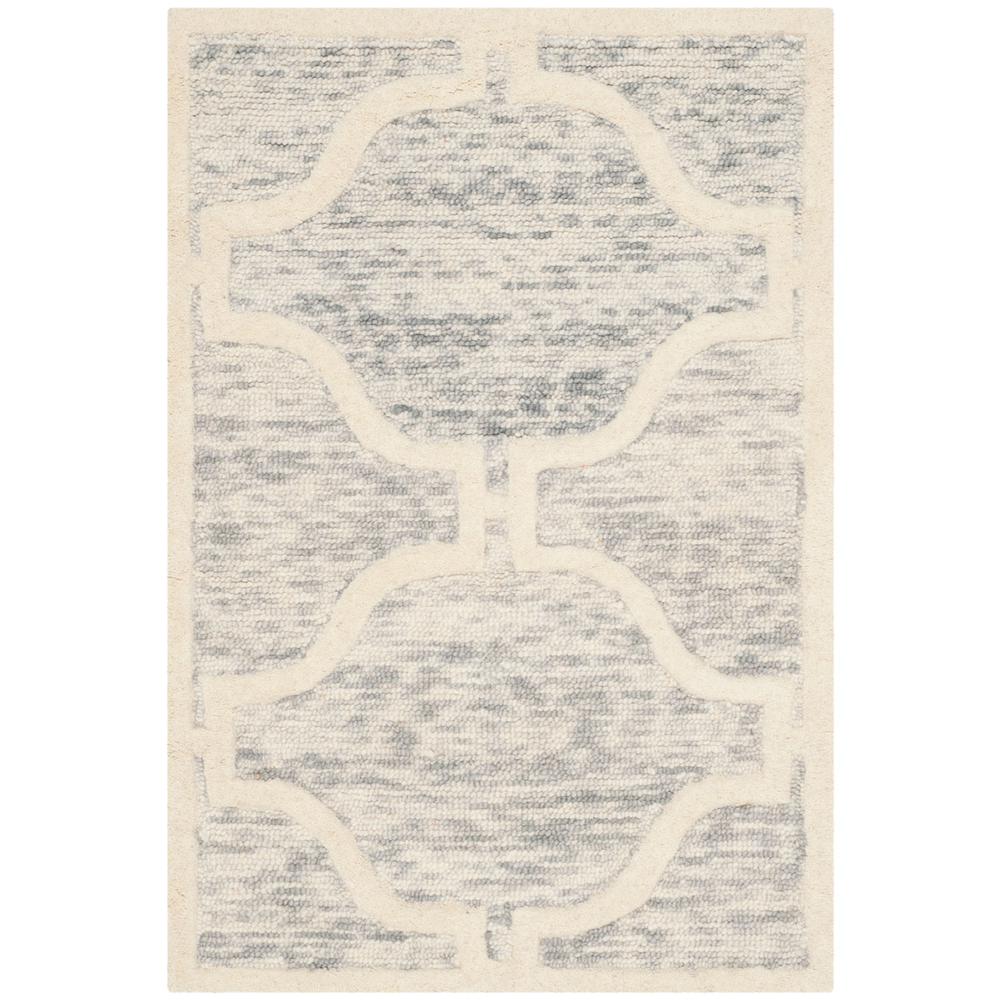 CAMBRIDGE, LIGHT GREY / IVORY, 2' X 3', Area Rug, CAM727G-2. Picture 1