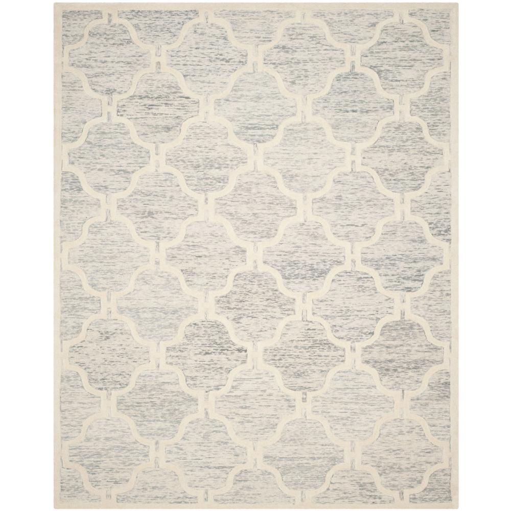 CAMBRIDGE, LIGHT GREY / IVORY, 8' X 10', Area Rug, CAM727G-8. Picture 1