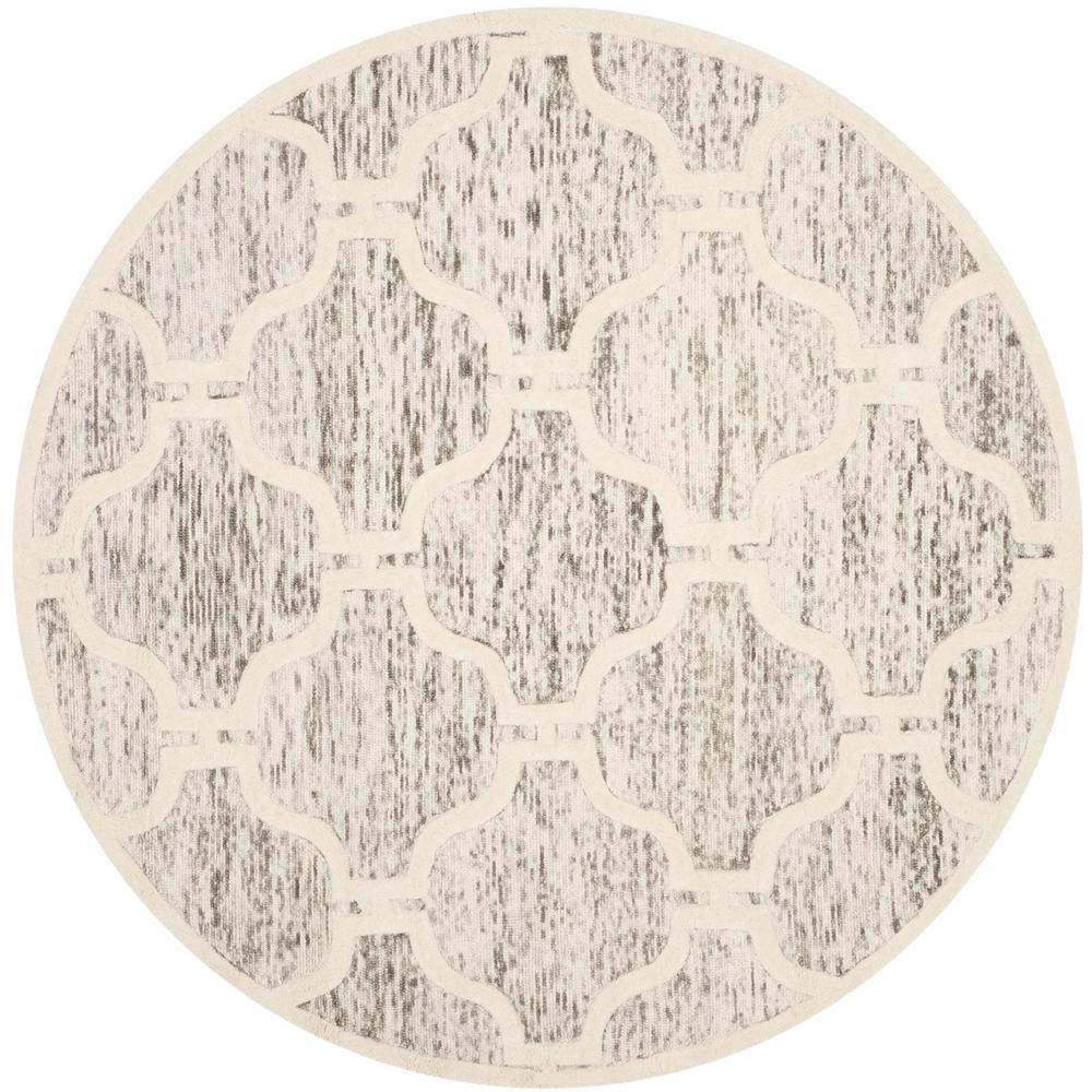CAMBRIDGE, LIGHT BROWN / IVORY, 6' X 6' Round, Area Rug, CAM727R-6R. Picture 1