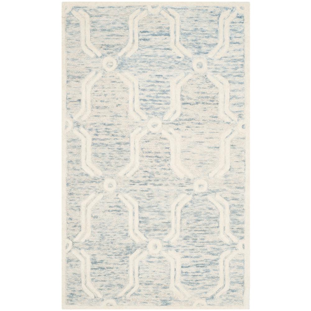 CAMBRIDGE, LIGHT BLUE / IVORY, 3' X 5', Area Rug, CAM728B-3. Picture 1