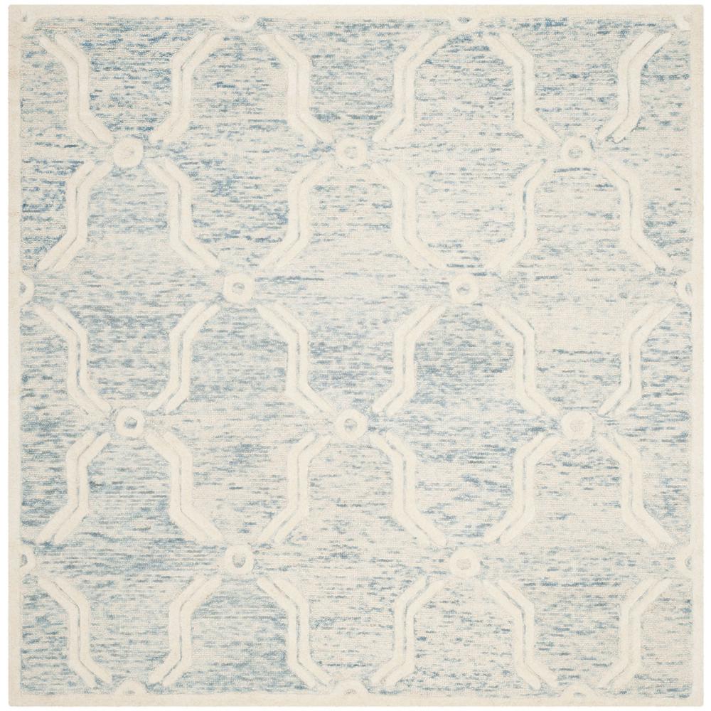 CAMBRIDGE, LIGHT BLUE / IVORY, 6' X 6' Square, Area Rug, CAM728B-6SQ. Picture 1