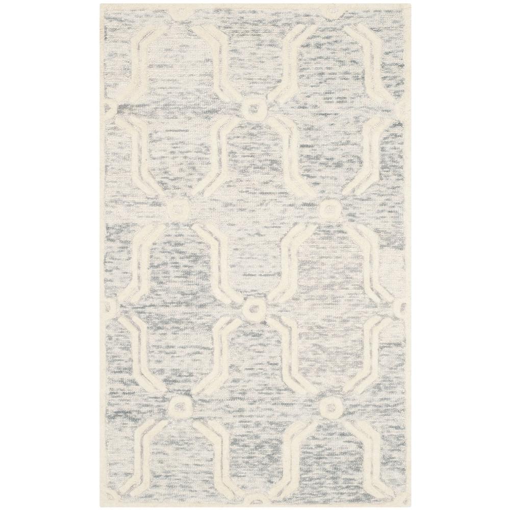 CAMBRIDGE, LIGHT GREY / IVORY, 3' X 5', Area Rug, CAM728G-3. Picture 1