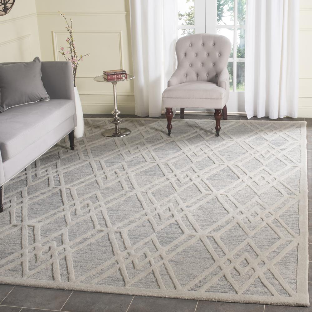 CAMBRIDGE, GREY / IVORY, 8' X 10', Area Rug, CAM729G-8. Picture 1