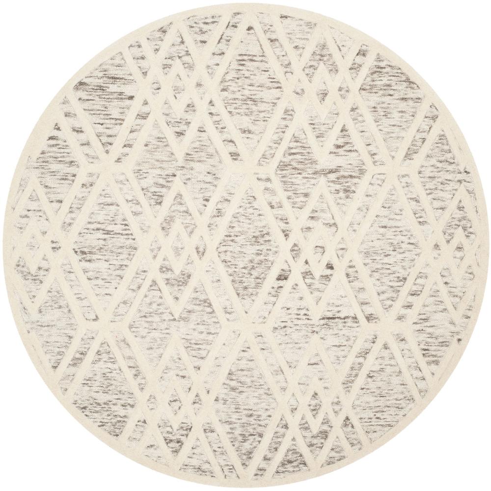 CAMBRIDGE, LIGHT BROWN / IVORY, 6' X 6' Round, Area Rug, CAM729R-6R. Picture 1