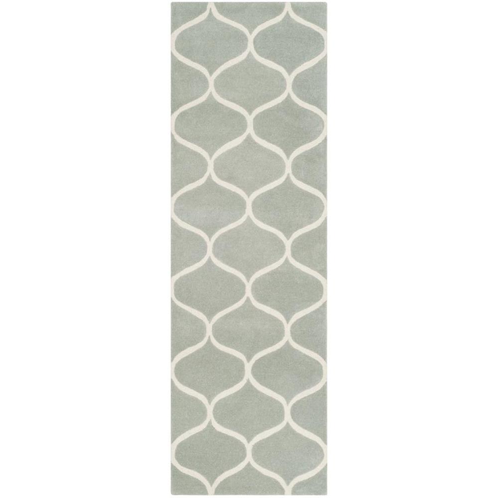 CAMBRIDGE, GREY / IVORY, 2'-6" X 8', Area Rug, CAM730G-28. Picture 1