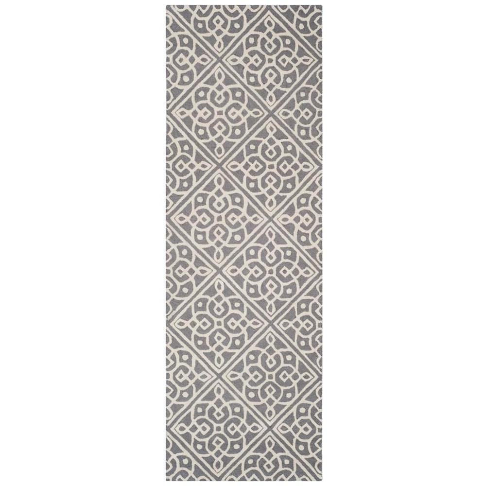 CAMBRIDGE, DARK GREY / IVORY, 2'-6" X 8', Area Rug, CAM731D-28. Picture 1