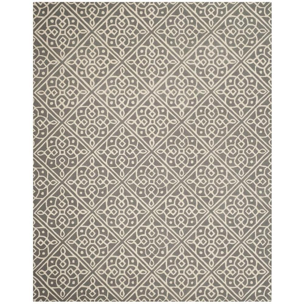 CAMBRIDGE, DARK GREY / IVORY, 8' X 10', Area Rug, CAM731D-8. Picture 1
