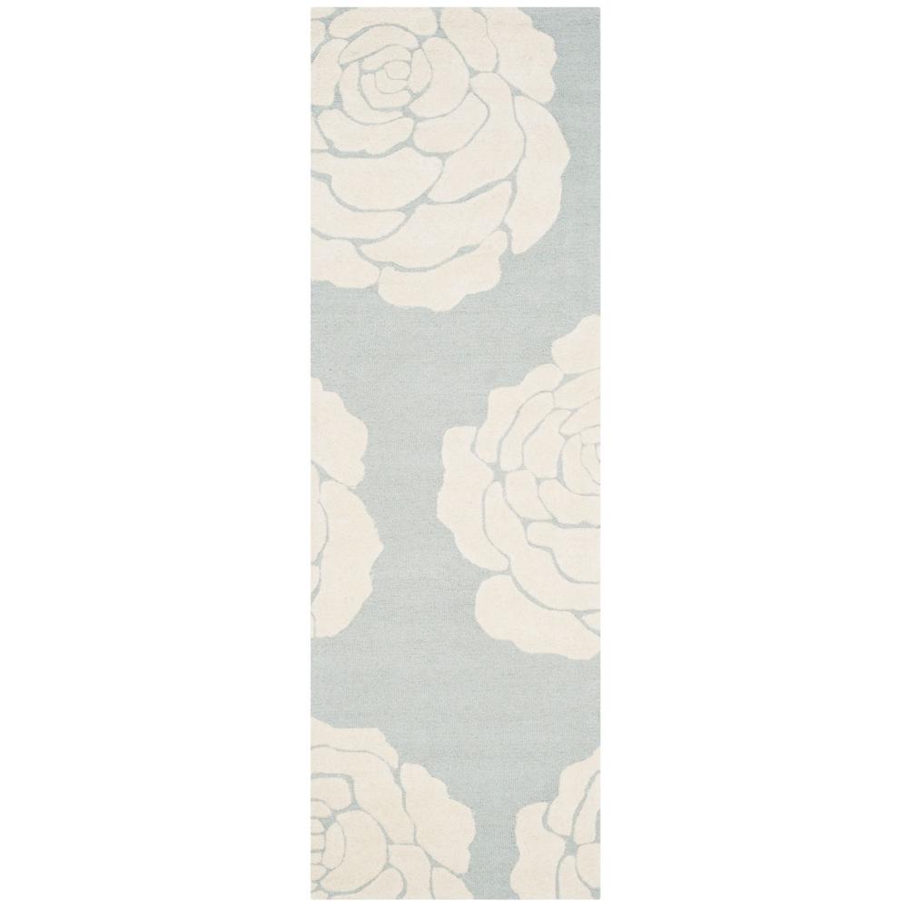 CAMBRIDGE, GREY / IVORY, 2'-6" X 8', Area Rug, CAM782G-28. Picture 1