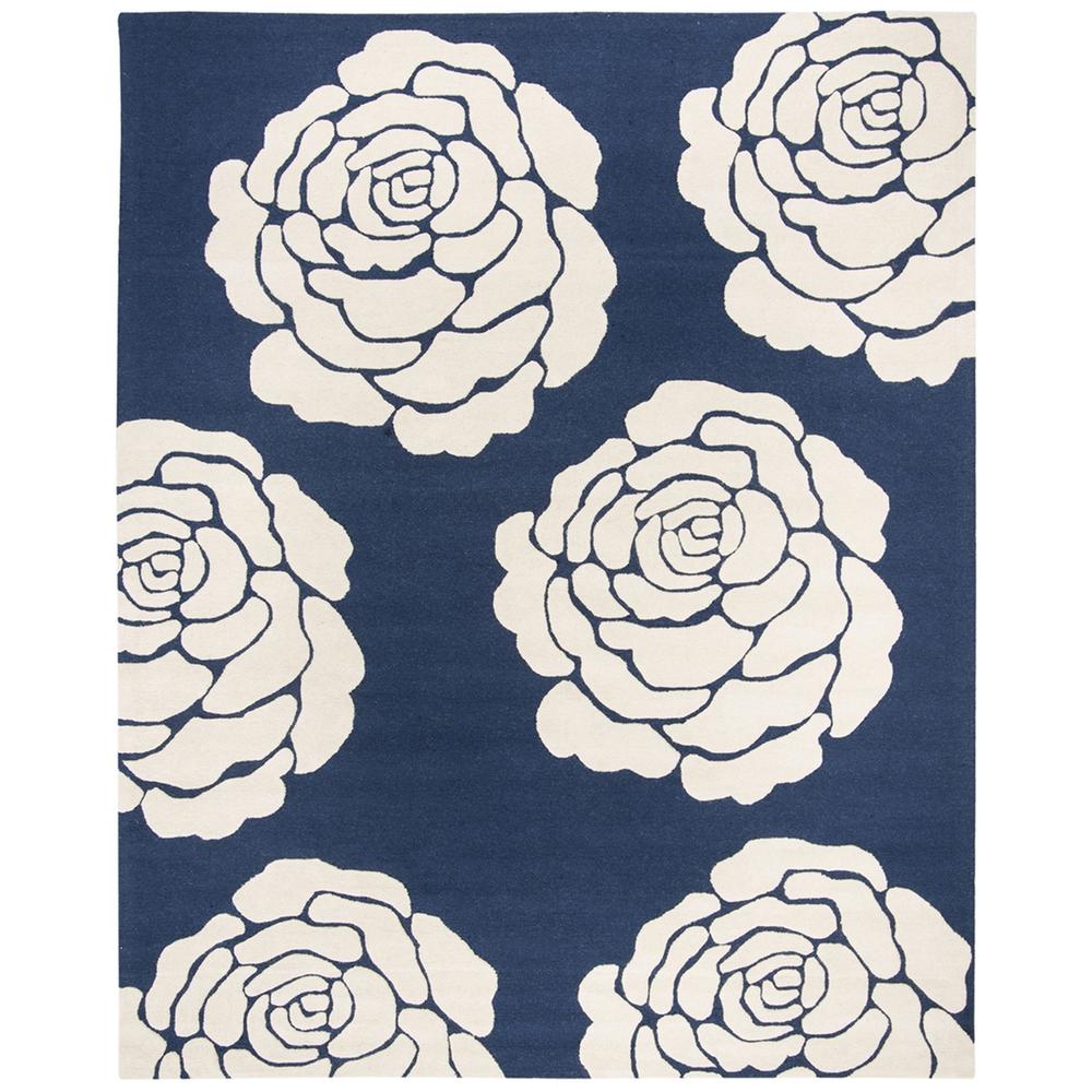 CAMBRIDGE, NAVY / IVORY, 8' X 10', Area Rug, CAM782M-8. Picture 1