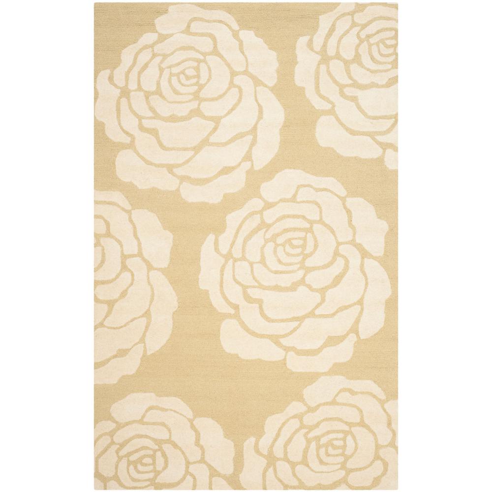 CAMBRIDGE, LIGHT GOLD / IVORY, 4' X 6', Area Rug, CAM782Q-4. Picture 1