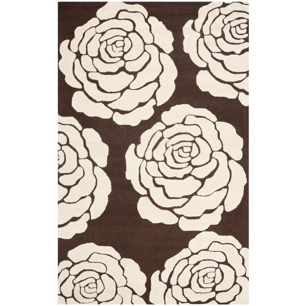 CAMBRIDGE, BROWN / IVORY, 4' X 6', Area Rug, CAM782R-4. Picture 1