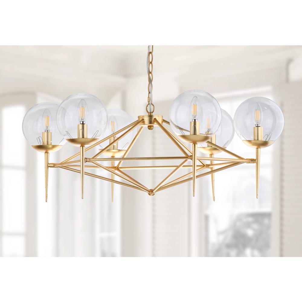Greyor Chandelier, Gold. Picture 1