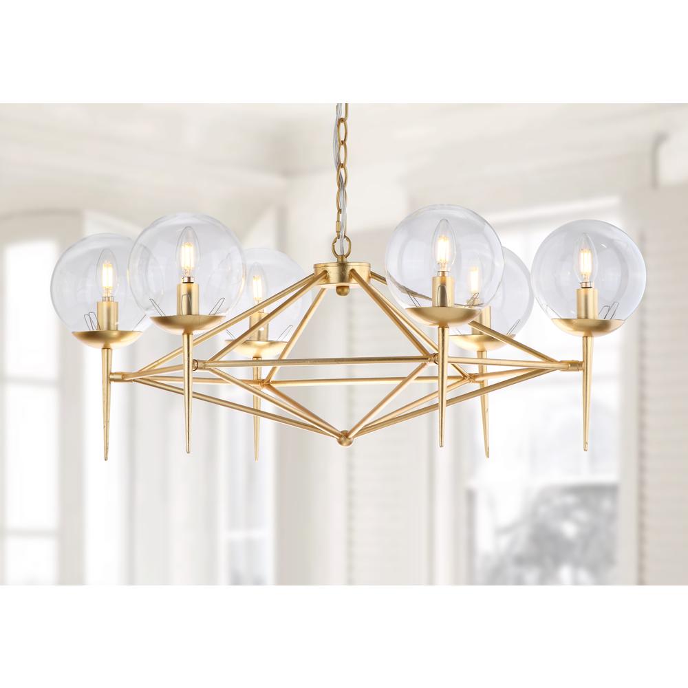 Greyor Chandelier, Gold. Picture 3