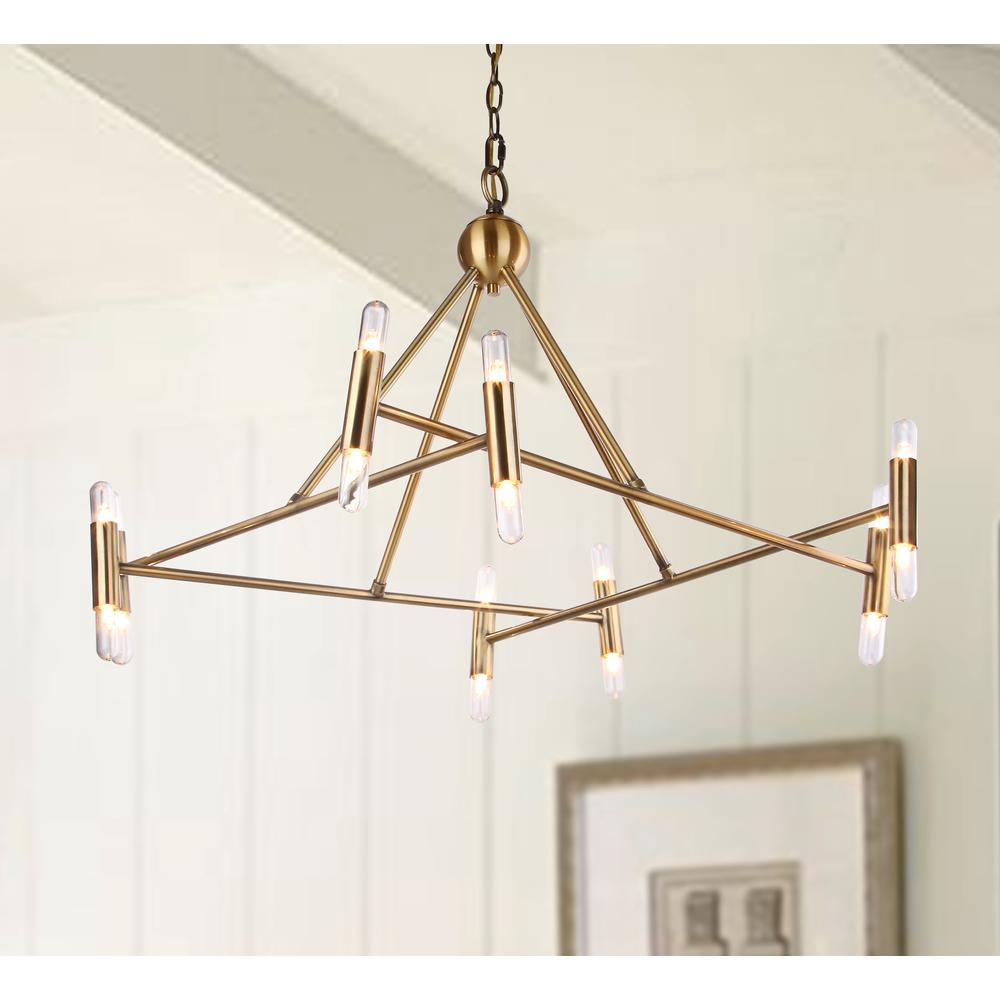 Hegarty Chandelier, Gold. Picture 4