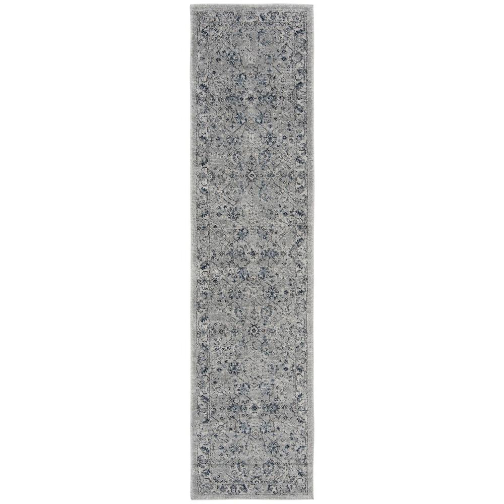 CHARLESTON, GREY / DARK GREY, 2' X 8', Area Rug, CHL413F-28. Picture 1