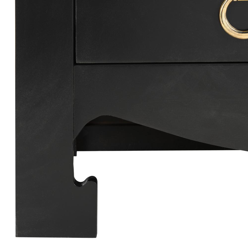 Dion 3 Drawer Chest, Black/Gold. Picture 4