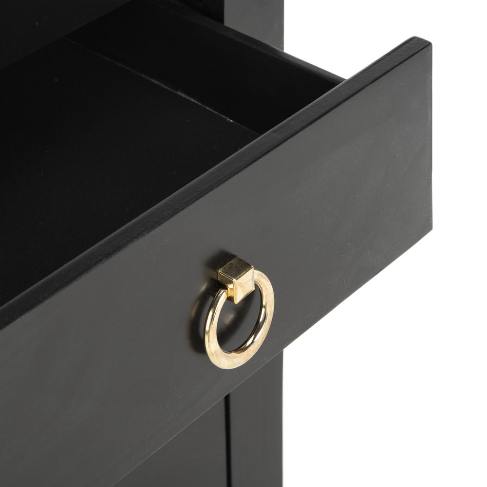 Dion 3 Drawer Chest, Black/Gold. Picture 5