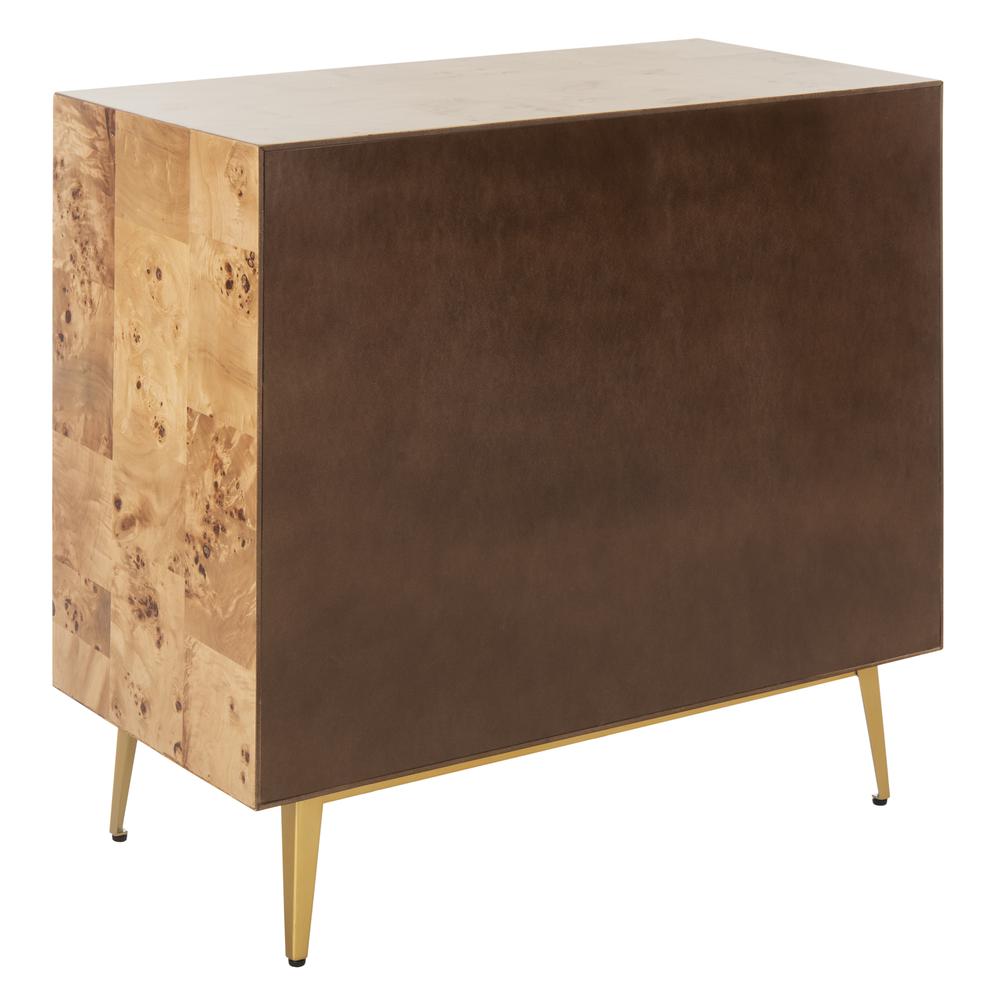 Katia 3 Drawer Chest, Natural/Gold. Picture 3