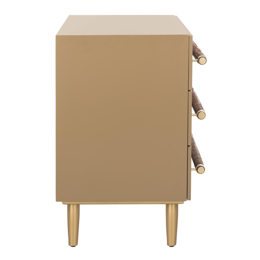 Raquel 3 Drawer Chest, Light Brown. Picture 10