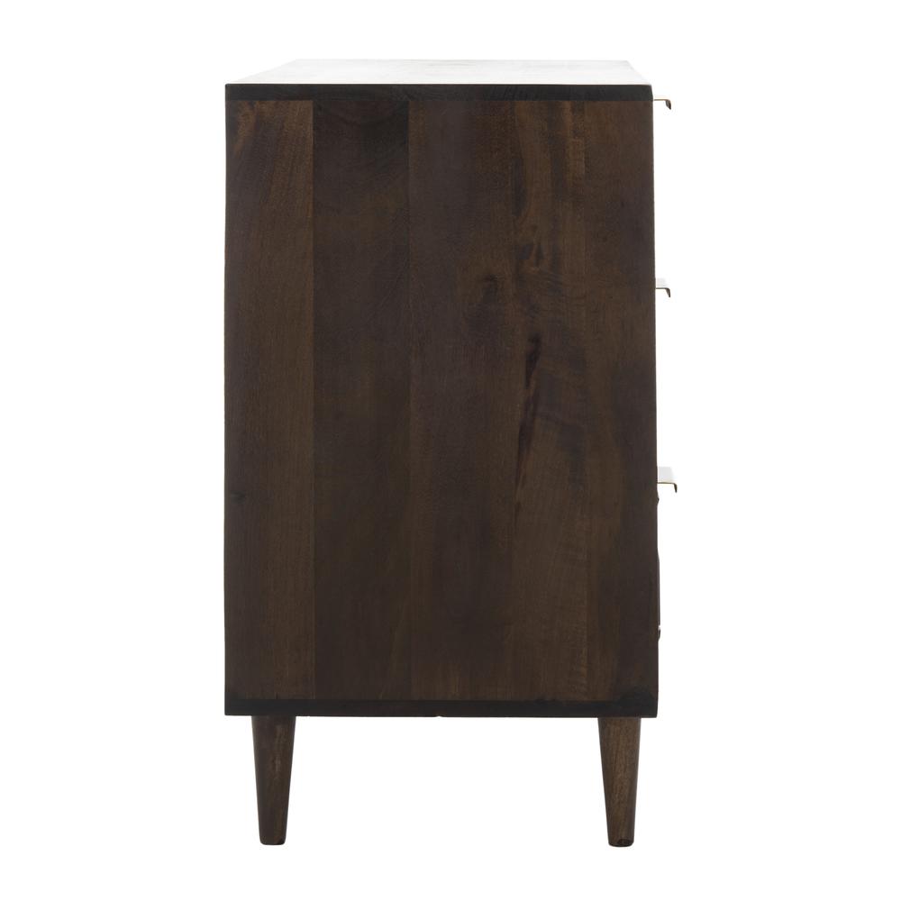 Zinnia 3 Drawer Chest , Walnut. Picture 12