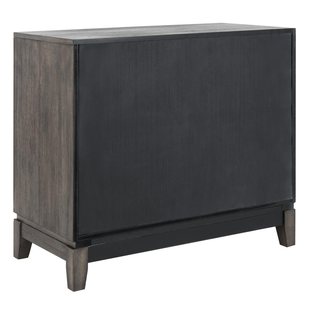 Shannon 2 Door Chest, Grey Wash Walnut/Mirror. Picture 3