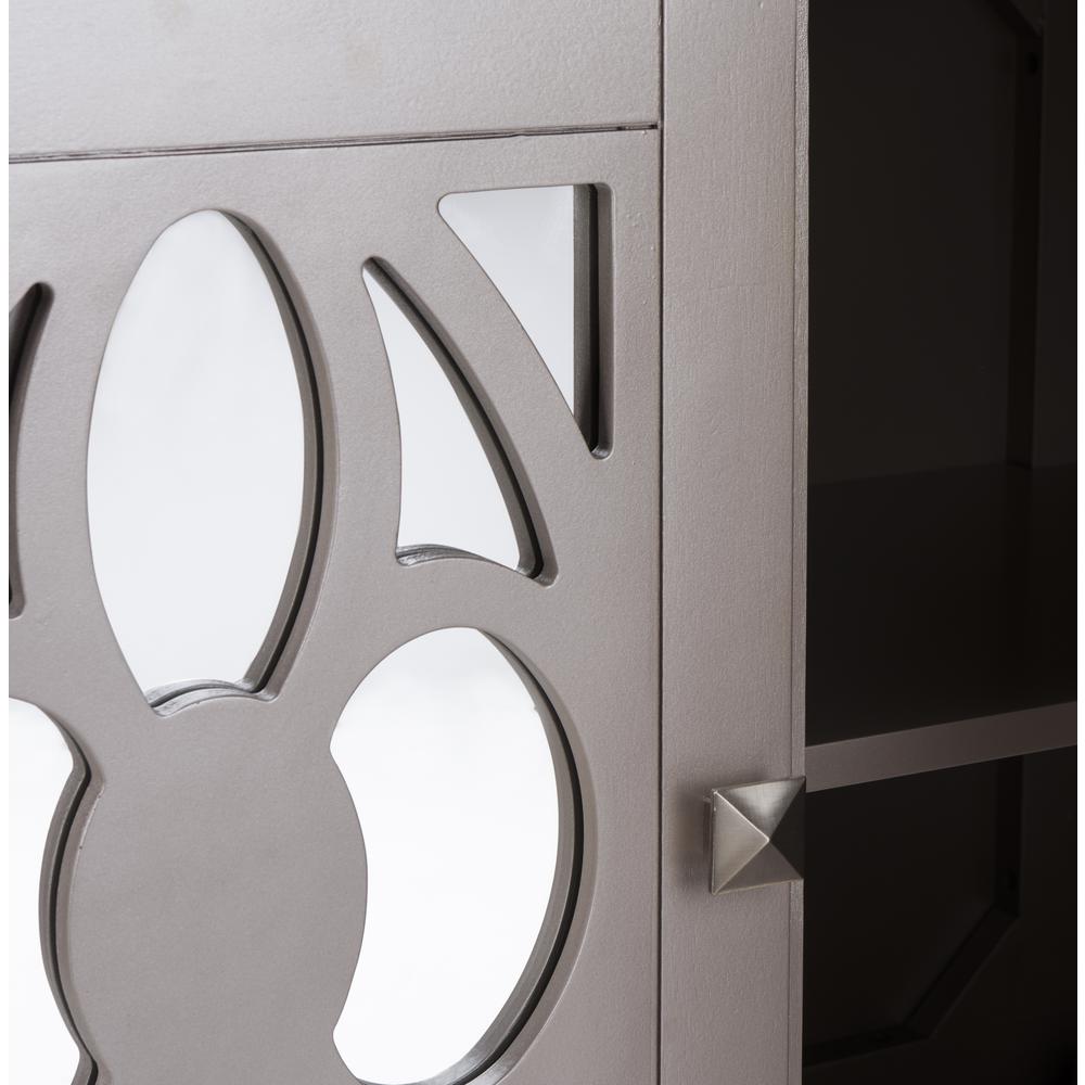 Shannon 2 Door Chest, Champagne/Mirror. Picture 4