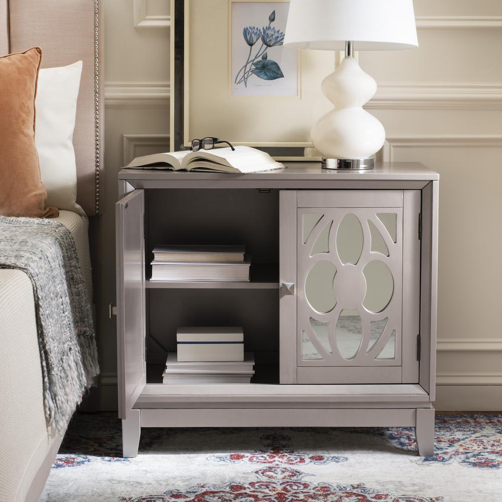 Shannon 2 Door Chest, Champagne/Mirror. Picture 7