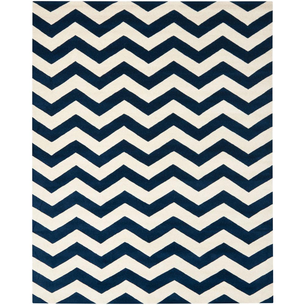 CHATHAM, DARK BLUE / IVORY, 8' X 10', Area Rug, CHT715C-8. Picture 1
