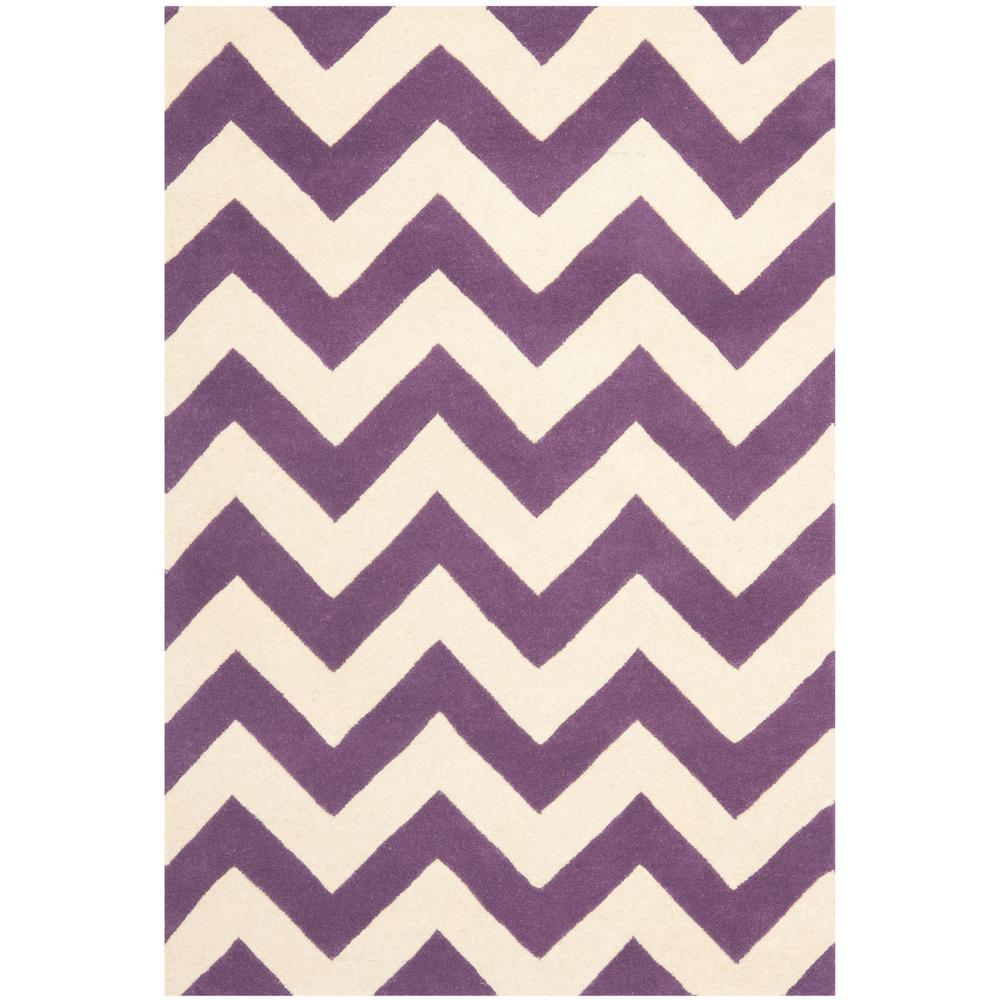 CHATHAM, PURPLE / IVORY, 3' X 5', Area Rug, CHT715F-3. Picture 1