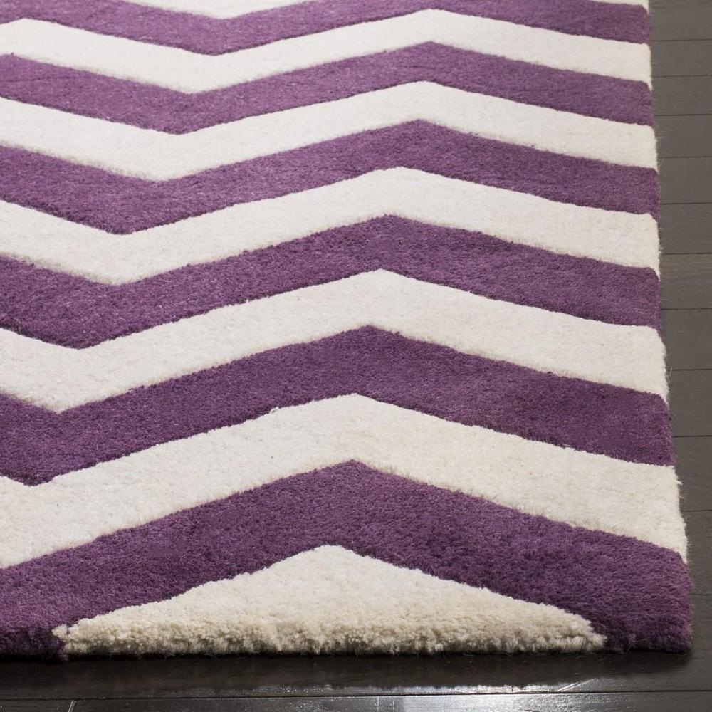CHATHAM, PURPLE / IVORY, 5' X 8', Area Rug, CHT715F-5. Picture 1