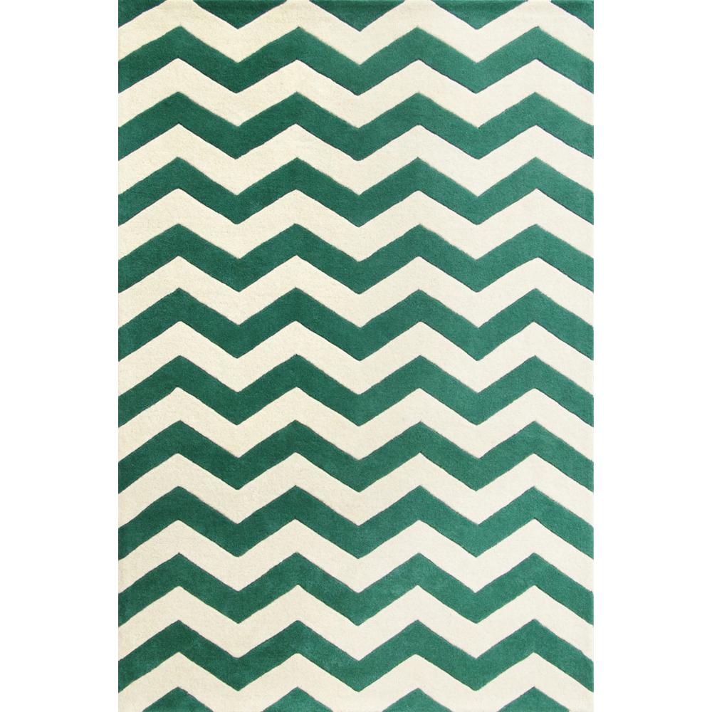 CHATHAM, TEAL / IVORY, 5' X 8', Area Rug, CHT715T-5. Picture 1