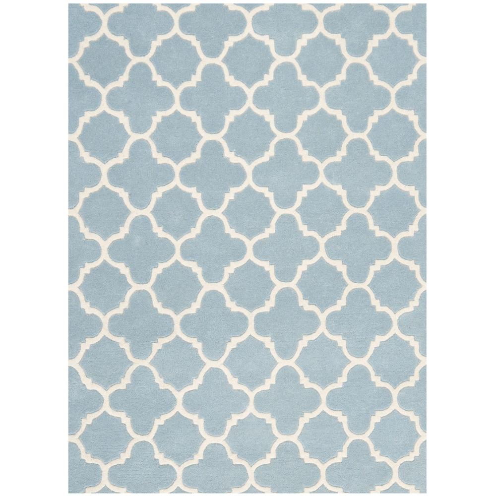 CHATHAM, BLUE / IVORY, 3' X 5', Area Rug, CHT717B-3. Picture 1