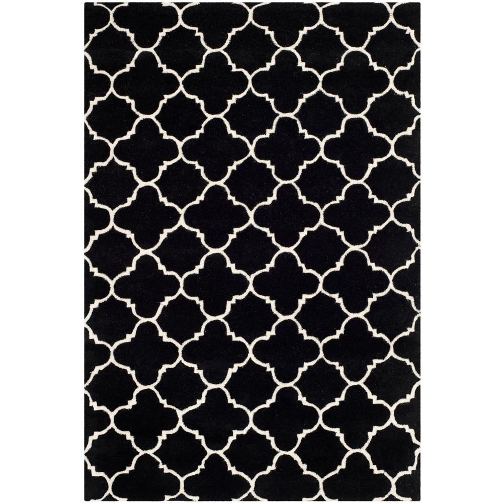 CHATHAM, BLACK / IVORY, 3' X 5', Area Rug, CHT717K-3. Picture 1