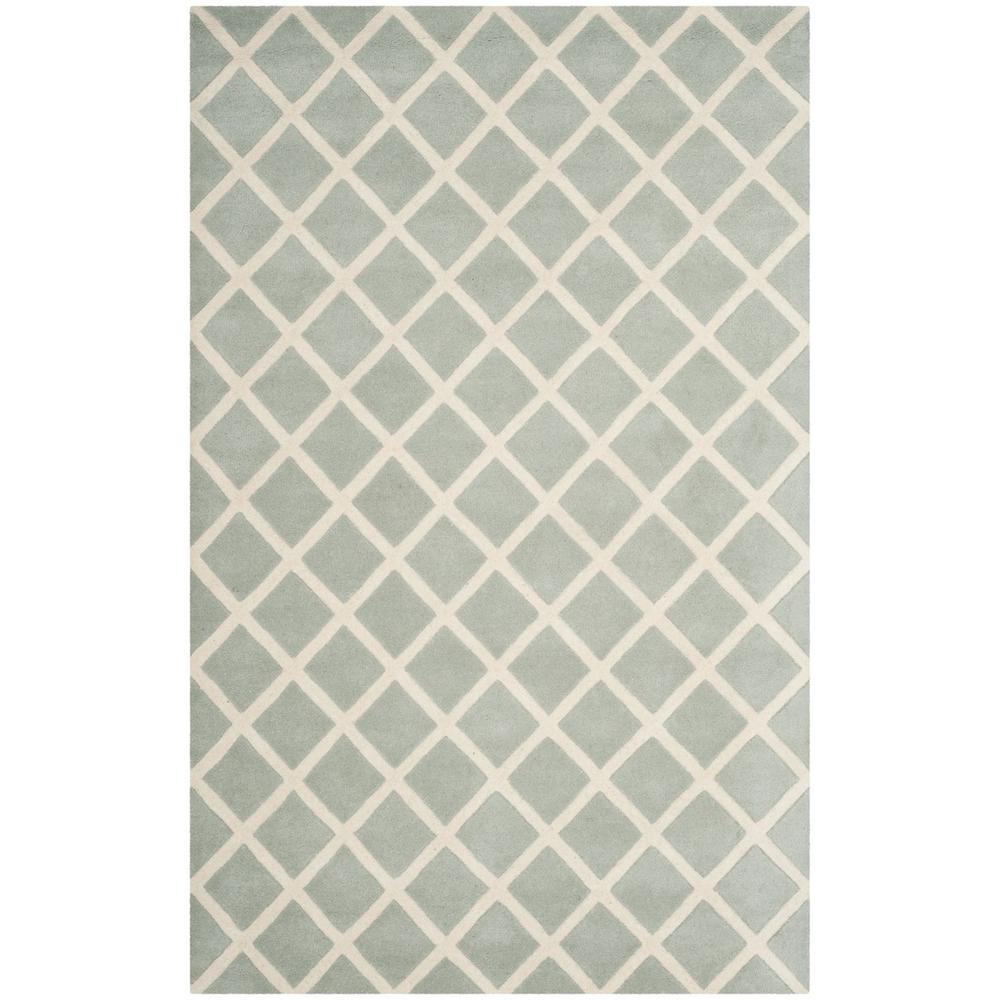 CHATHAM, GREY / IVORY, 5' X 8', Area Rug, CHT718E-5. Picture 1