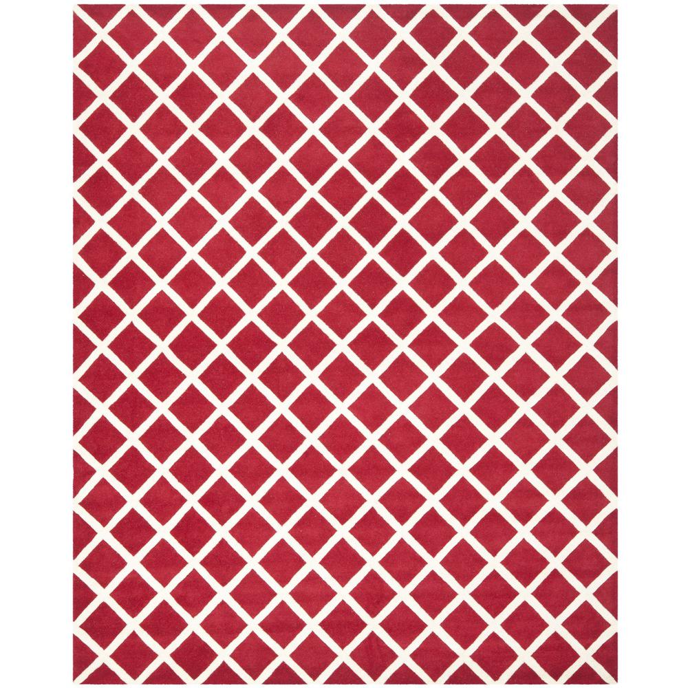 CHATHAM, RED / IVORY, 8' X 10', Area Rug, CHT718G-8. Picture 1