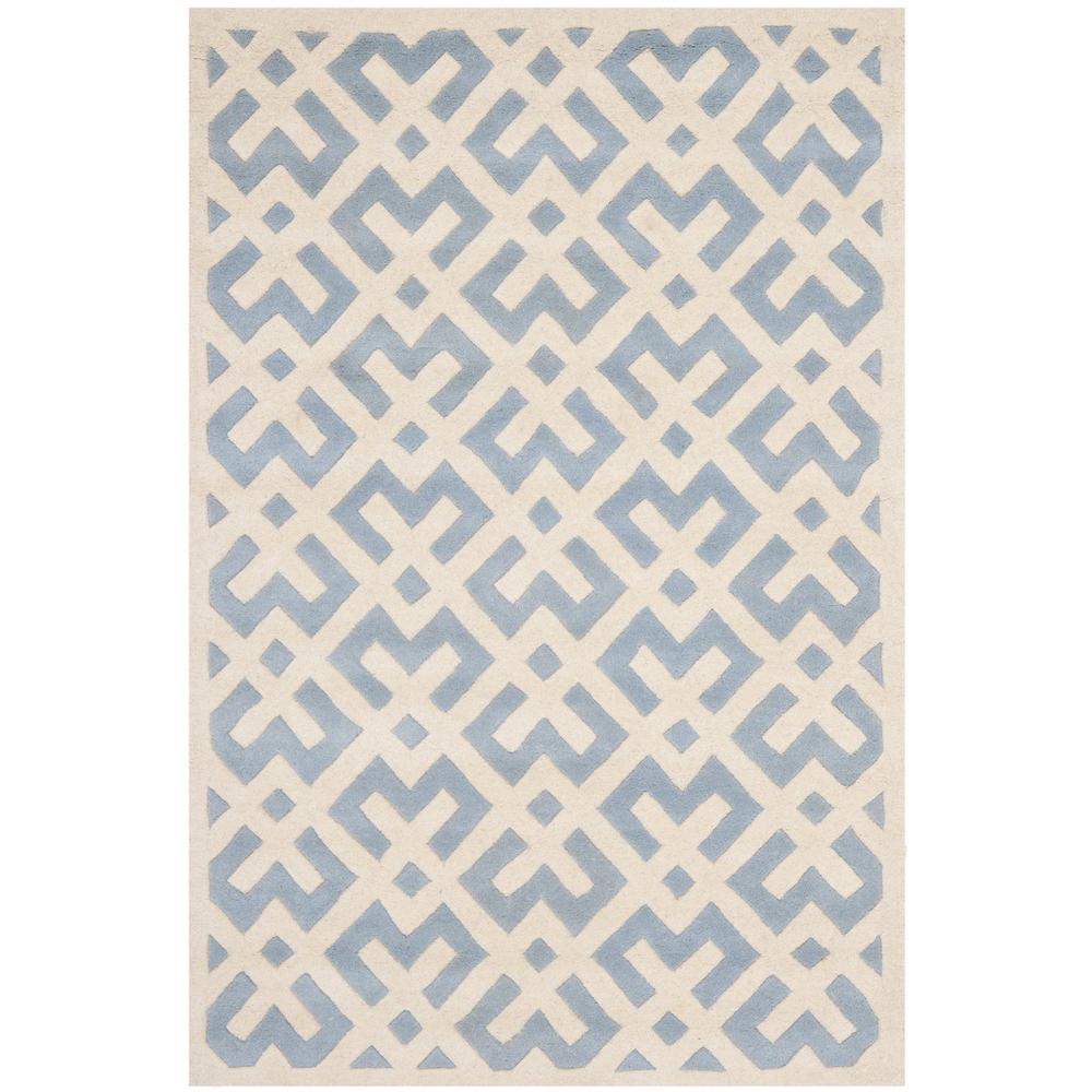 CHATHAM, BLUE / IVORY, 4' X 6', Area Rug, CHT719B-4. Picture 1