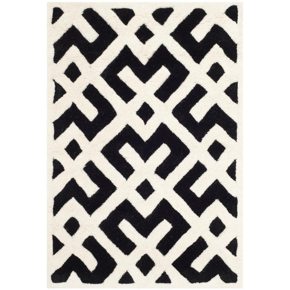 CHATHAM, BLACK / IVORY, 2' X 3', Area Rug, CHT719K-2. Picture 1